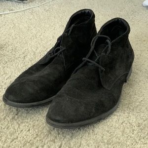 TODDS Mens Black Suede Shoes